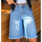 ✨50% RABATT NU! ✨Dam casual fransade denimshorts