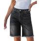 ✨50% RABATT NU! ✨Dam casual fransade denimshorts