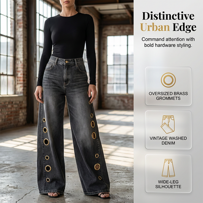 📢📢40% RABATT!! ⏰ Damjeans med Vida Ben och Nit-detaljer