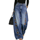 📢📢40% RABATT!! ⏰ Damjeans med Vida Ben och Nit-detaljer