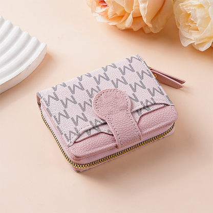 📢📢50% RABATT!! ⏰ Elegant Monogram Kort Plånbok för Kvinnor
