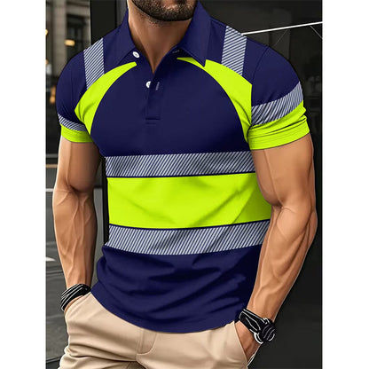 👕 50% RABATT NU! 🚧 Reflekterande Kortärmad Skjorta för Män