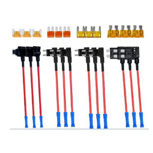 🔧 KÖP 2, FÅ 1 GRATIS! ⚡ 12-delars Add-A-Circuit Säkringstappssats