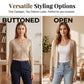👚 40% RABATT NU! ☁️ Women's Cropped Cardigan – Lätt & Mjuk – Perfekt för Lager-på-lager – Tidlös Elegans ✨