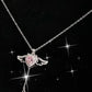 🎁✨50% RABATT NU! ✨💗Rosa änglavingar halsband