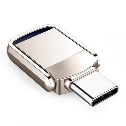 🔥 50% RABATT NU! 💾 2-i-1 USB-minne med USB-C & USB-A ✨ Snabb Datasöverföring, Roterbart Metallhölje & För Smartphone, Surfplatta och PC