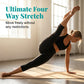 ⏰ 50% RABATT NU! 🧘‍♀️ Figurformande Yogabyxor med Nätinlägg – Vadderad Midja, Praktisk Ficka & Benslut, Perfekt för Yoga, Fitness & Aktiv Vardag ✨