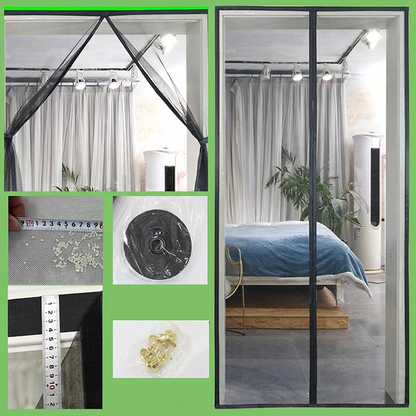 📢📢50% RABATT NU!! ⏰Magnetisk Insektsdörr med Heltackande Karmbandstejp