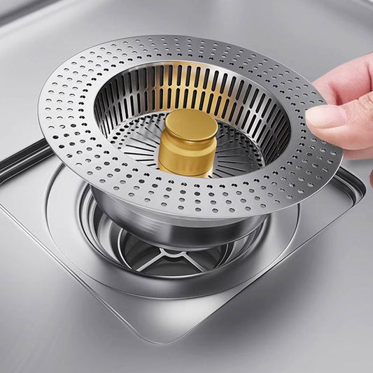 📢📢50 % RABATT !! ⏰Stainless Steel Sink Push-Button Drain Stopper