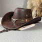✨50% RABATT NU! !✨Vintage bredbrättad cowboyhatt med rem