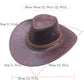 ✨50% RABATT NU! !✨Vintage bredbrättad cowboyhatt med rem