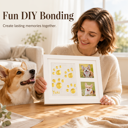 🐾 50 % RABATT! 🤍DIY-Minneskit för Husdjurs Tassavtryck – Bevara Ett Älskat Minne För Alltid 🐶🐱