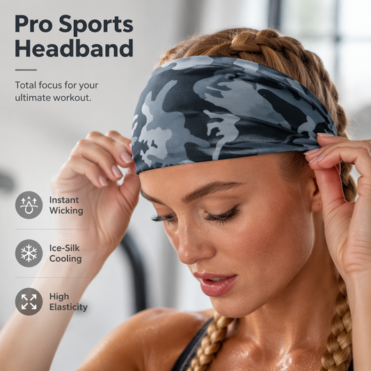 🏃 50 % RABATT NU! 💧 Svettabsorberande löparpannband för yoga och fitness – snabb fukttransport, UPF 50+ & viktlös komfort – håll dig torr och fokuserad 🧘
