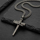 ⏳Tidsbegränsat 50% rabatt⏰ Herr Vintage Spik Kors Hänge Halsband