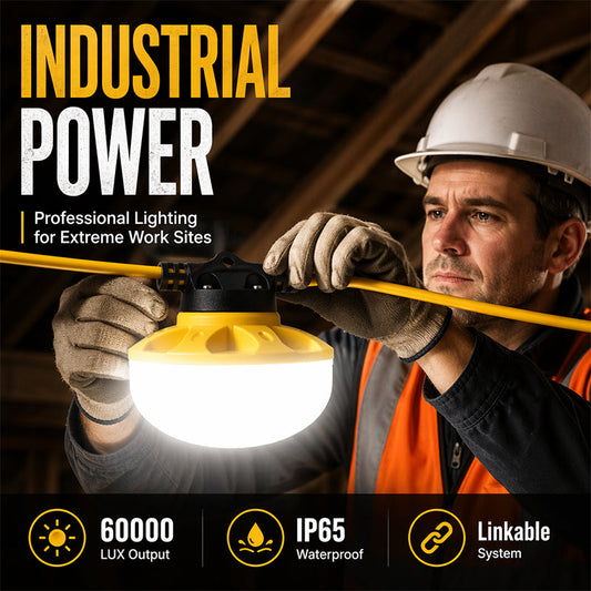 📢📢50% RABATT NU!! ⏰LED-ljusslinga för byggarbetsplatser