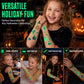 📢📢50% RABATT NU!! ⏰Lysande Halloween Tillfälliga Tatueringar för Barn – Vattentäta Glödande Klistermärken