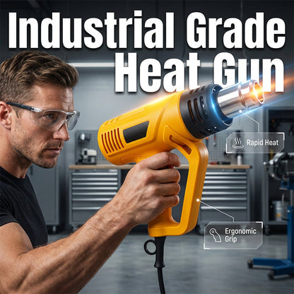 📢📢50% RABATT NU!! ⏰Justerbar Temperatur Elektrisk Värmepistol – 2000W Professionell