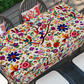 📢📢50% RABATT NU!! ⏰Retro Blommig Duk – Fågel & Blomstermotiv