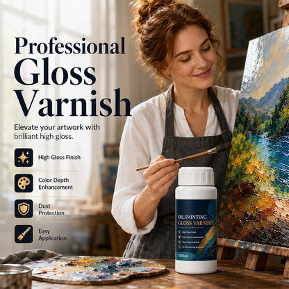 🎨 TIDSBEGRÄNSAD 50% RABATT! 💧 Gloss Boost Målarfernissa – Högglansig finish, UV-beständig & enkel att applicera – Skyddar & förhöjer ditt konstverk eller hantverk 🖌️
