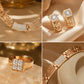 ✨50% RABATT NU! !✨Elegant smyckesset med strass, 4 delar