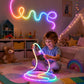 📢📢50% RABATT NU!! ⏰Dragon Scale Vävd LED-neonrepslampa