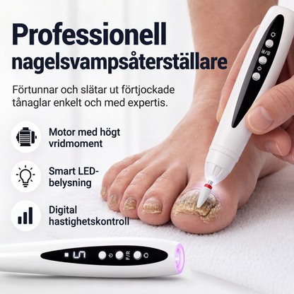 📢📢50% RABATT NU!! ⏰2-i-1 elektrisk nagelfil med UV-gelljus, bärbart manikyr- och pedikyrkit