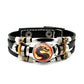 📢📢50% RABATT NU!! ⏰Armband i punkstil i flätat läder