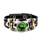 📢📢50% RABATT NU!! ⏰Armband i punkstil i flätat läder