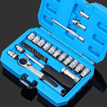 🛠️🔥 50 % RABATT NU! 29-delars Verktygssats – Skiftnyckel, 11 Hylsor & 10 Bits i Kromvanadinstål – För Bil & Hemmafix 🚗🏠