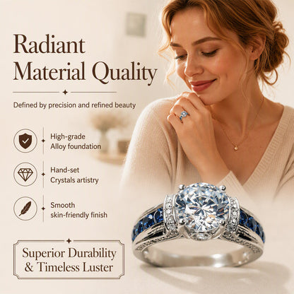 💍 50 % RABATT NU! ✨ Elegant cocktailring med kubisk zirkonia – strålande glans, tidlös design & perfekt för fest och vardag 🎀