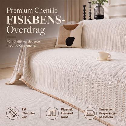 ✨50% RABATT NU! !✨Premium överdrag för soffa i chevronmönstrad chenille