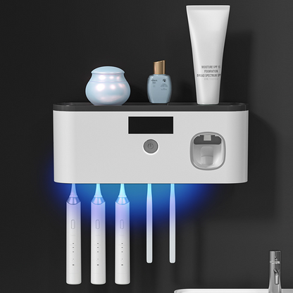📢📢50% RABATT NU!! ⏰Hygienisk Familjetandborststation med UV-ljus