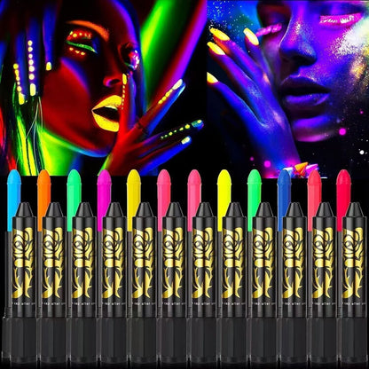 📢📢50% RABATT NU!! ⏰Luminescent water-soluble human body painting crayon