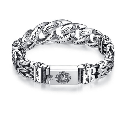 📿 Save 50%! ✨ Men's Retro Mantra Bracelet – Six-syllable design, stylish & meaningful ✨