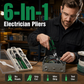 🔧 6-in-1 Wire Stripper Pliers – Multifunctional Electrical Tool