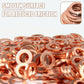 📢📢50% RABATT NU!! ⏰100/200 PCS Koppar platt bricka sortiment kit