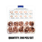 📢📢50% RABATT NU!! ⏰100/200 PCS Koppar platt bricka sortiment kit