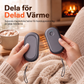 🌹 50% RABATT NU ! !🌹Magnetisk delbar 2-i-1 uppladdningsbar handvärmare, mini portabel USB-elektrisk handvärmare