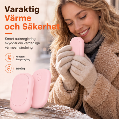 🌹 50% RABATT NU ! !🌹Magnetisk delbar 2-i-1 uppladdningsbar handvärmare, mini portabel USB-elektrisk handvärmare