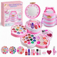 ✨50% RABATT NU! !✨Tvättbart Prinsess-sminkset för Barn med Läppstift, Ögonskugga, Nagellack och Sminkväska