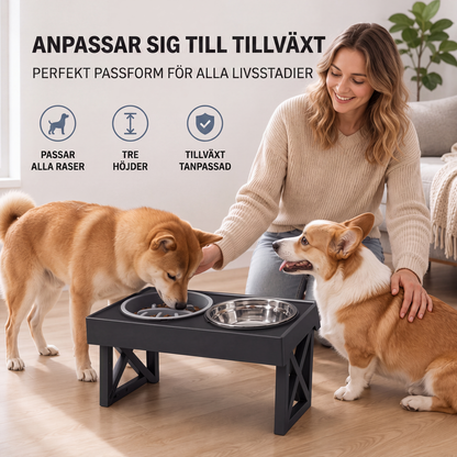 📢📢50% RABATT NU!! ⏰Förhöjda hundskålar med långsammatare & skålar i rostfritt stål