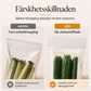 Återanvändbara förtjockade matförvaringspåsar