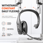 📢📢50% RABATT NU!! ⏰Trådlöst Bluetooth-headset med ENC-brusreducering och automatisk parkoppling – För kundservice & lastbilsförare