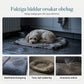 ✨50% RABATT NU! !✨Avtagbart ovalt husdjurssäng av polarfleece och oxfordtyg med fuktavvisande, halkfri botten och skumkudde för hundar och katter