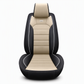 🚗 50 % RABATT NU! 🪑 Universella läderskydd för bilsäten med full täckning – 5-sitsig, färgblock & horisontella ränder ✨