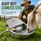 Automatic 304 Stainless Steel Drinking Bowl with Float and Drain Hole for Cattle Horses Sheep and Dogs