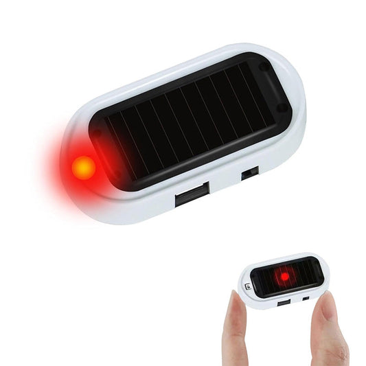 📢📢50% RABATT NU!! ⏰Kompakt soldriven LED-stöldskyddslampa med blinkande sken för bil