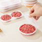 ✨50% RABATT NU! !✨🍔 Frysboxar för hamburgare & portionsmat (10-pack) – runda stapelbara fryslådor i livsmedelsgodkänd PP
