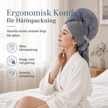 ✨50% RABATT NU! !✨Handduk för hårttorkning i korallfleece för kvinnor