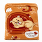 Soft Embossed Cartoon Bear Cloud Blanket for Babies and Kids 105x135cm All Season Warm Nap Throw Blanket for Sofa and Bed